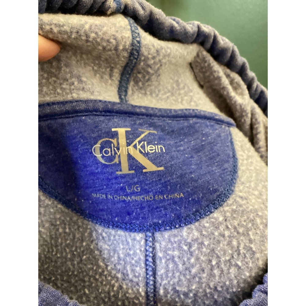 Calvin Klein Women's Blue Tie Dye Cowl Neck Sweatshirt Pullover Top L G - Picture 3 of 4